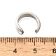 Серьги-каффы из латуни с прозрачным кубическим цирконием EJEW-Q025-04P-3