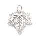 Латунные микропаве прозрачные подвески с фианитом ZIRC-L091-087P-1