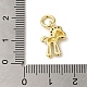 Латунные микропаве прозрачные подвески с фианитом KK-R162-024G-3