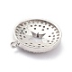 Латунные микропаве прозрачные подвески с фианитом ZIRC-L091-088P-2