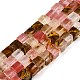 Tigerskin стеклянные бусы пряди G-T139-6x6-11A-4