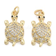 Подвески из латуни с прозрачным фианитом KK-U009-12F-G