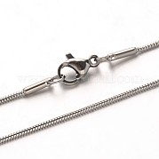 Ожерелья-змейки из нержавеющей стали 304 NJEW-M124-11P