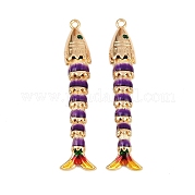 Латунные микро проложить кубического циркония подвески KK-H081-05G-05