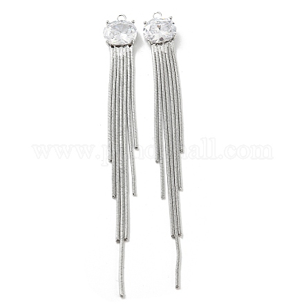 Латунные цепочки с подвесками-кисточками KK-D090-04G-1