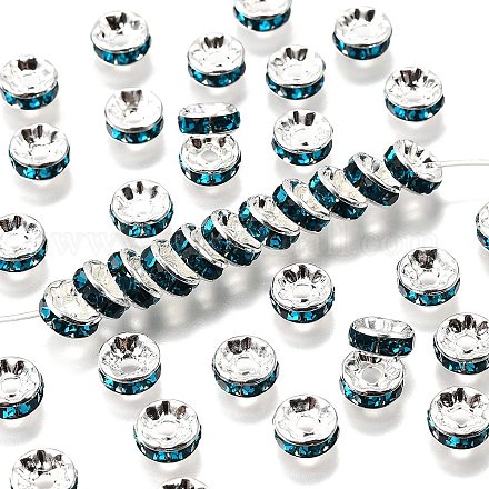 Латунь марки А горный хрусталь Spacer бисер RB-A014-Z8mm-06S-1