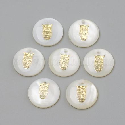 Подвески из пресноводных оболочек SHEL-Q010-007G-1