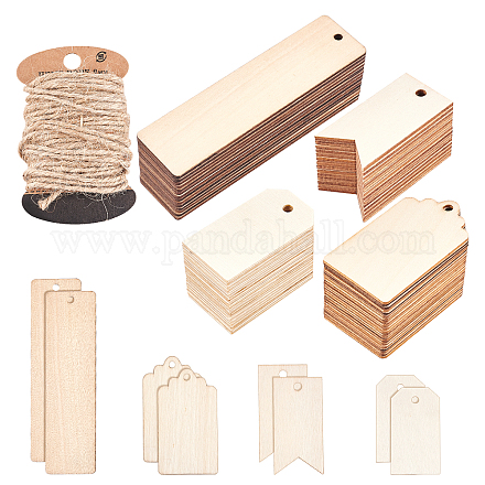 Натуральное дерево без отделки большие подвески WOOD-OC0001-63-1