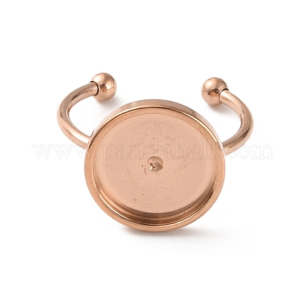 Кольца из нержавеющей стали с открытой манжетой FIND-WH0147-11B-KCG-1
