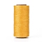 Waxed Polyester Cord, Micro Macrame Cord, Waxed Sewing Thread, Flat, Goldenrod, 0.8mm, about 284.33 yards(260m)/roll