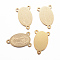 Ion Plating(IP) 304 Stainless Steel Chandelier Component Links, 3 Loop Connectors, Oval with Virgin Mary, Golden, 14x9x0.8mm, Hole: 0.8mm