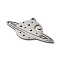 Non-Tarnish 201 Stainless Steel Pendants, Planet, Stainless Steel Color, 17x31x1mm, Hole: 1.6mm