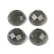 Translucent Epoxy Resin Glitter Powder Decoden Cabochons, Faceted Half Round/Dome, Dark Slate Gray, 19.5x9mm