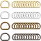 FINGERINSPIRE 240 PCS Mini D Rings Semi-Circular D Ring 4.5mm D-Metal Ring Buckle Small D-Shape Buckle Rings for Hardware Bags/Suspenders Mixed Color D-Rings for DIY Accessories