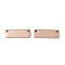 Ion Plating(IP) 304 Stainless Steel Links Connectors, Manual Polishing, Rectangle, Rose Gold, 15x5x1.5mm, Hole: 1.2mm
