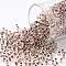 TOHO Round Seed Beads, Japanese Seed Beads, (740) Copper Lined Crystal, 8/0, 3mm, Hole: 1mm, about 222pcs/10g