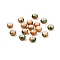 Opaque Spray Painted Glass Beads, Rondelle, Green, 8x5mm, Hole: 2mm, about 1041pcs/450g