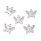 Non-Tarnish 304 Stainless Steel Charms, Laser Cut, Butterfly, Stainless Steel Color, 11.5x10x1.1mm, Hole: 1.4mm