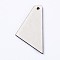 Natural Wood Pendants, Undyed, Laser Cut Wood Shape, Wood Slice, Trapezoid, Antique White, 42.5x23x2.5mm, Hole: 2mm