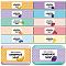 100Pcs 10 Style Rectangle Soap Paper Tag, Both Sides Coated Art Paper Tape with Tectorial Membrane, for Soap Packaging, Fruit, 210x50mm, 10pcs/style