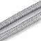 Electroplated Synthetic Non-magnetic Hematite Beads Strands, Wavy Disc, Platinum Plated, 6x1.5mm, Hole: 1mm, about 330pcs/strand, 15.75''(40cm)