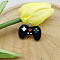 Resin Pendants, with Platinum Plated Iron Loops, Game Controller Charm, Black, 20x28mm