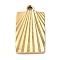 Ion Plating(IP) 304 Stainless Steel Pendants, Rectangle Charm, Golden, 21x11.5x1.9mm, Hole: 1.8mm