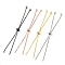 Rack Plating Adjustable Brass Slider Bracelet Making, with Cubic Zirconia, Long-Lasting Plated, Lead Free & Cadmium Free, Fit for Connector Charms, Mixed Color, Single Chain Length: about 12.5cm, Hole: 1mm