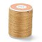 Polyester Braided Cords, for Jewelry Making Beading Crafting, Goldenrod, 1.5mm, about 4.37 yards(4m)/roll