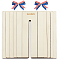 Wood Bow Maker Templates, Bowknot DIY Craft Tool, BurlyWood, 14.9~15x4.95~17x0.65~0.7cm, 6pcs/set