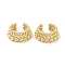 Round Ball Brass Cuff Earrings, Non Piercing Earrings, Real 18K Gold Plated, 14x6mm