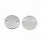Tarnish Resistant 201 Stainless Steel Links connectors, Stainless Steel Color, 12x1mm, Hole: 1mm
