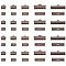 PandaHall Elite about 150pcs 5 Size Antique Bronze Brass Ribbon Ends Clamp Crimps Cord Ends with Loop for Bracelet Jewelry DIY Craft Making