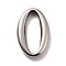 Non-Tarnish 304 Stainless Steel Linking Ring Pendants, Oval Ring, Stainless Steel Color, 16x10x2.5mm, Inner Diameter: 4mm