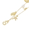 Bohemian Summer Beach Style 18K Gold Plated Shell Shape Initial Pendant Necklaces