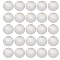 Brass Finger Ring/Brooch Sieve Findings, Perforated Disc Settings, Platinum, 25x1mm, Hole: 1mm, 200pcs/box