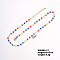 Colorful Crystal Necklace with Simple and Elegant Design for Fashionable Women., 15.75 inch(40cm)