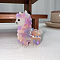 Cute Alpaca Cellulose Acetate Claw Hair Clips, with Rhinestones, Hair Accessories for Women & Girls, Violet, 60x45mm