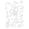 NBEADS Music Notes Bling Rhinestone Sticker, Decorative Crystal Car Decal Sparkling Diamond Sticker Glass Hotfix Rhinestone for Art Craft Clothing Car Window Laptop Decor, 11.69×8.27 Inch