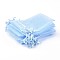 Organza Gift Bags with Drawstring, Wedding Party Christmas Favor Gift Bags, Organza Pouches for Potpourri, Cyan, Size: about 8cm wide, 10cm long