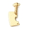 Alloy Pendants, Knife, Golden, 47x24x7.8mm, Hole: 2mm