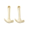 Alloy Pendants, Long-Lasting Plated, Lead Free & Cadmium Free, Hammer, Light Gold, 25x12.5x3mm, Hole: 1.8mm