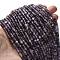 Natural Amethyst Beads Strands, Faceted, Rondelle, 4.5~5x3~3.5mm, Hole: 0.6mm, about 115pcs/strand, 15.35''(39cm)
