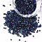 11/0 Grade A Glass Seed Beads, Cylinder, Uniform Seed Bead Size, Iris, Colorful, 1.5x1mm, Hole: 0.5mm, about 20000pcs/bag