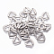 Tarnish Resistant 201 Stainless Steel Links connectors, Heart, Stainless Steel Color, 10x11x0.8mm, Hole: 1.2mm