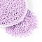 Baking Paint Glass Seed Beads, Heart, Plum, 3.5x4.5x4.5mm, Hole: 1mm, about 7620pcs/pound