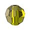 Preciosa® Crystal Beads, Czech Crystal, 451 19 602 Round, 50230 Olivine, 4mm, Hole: 1mm