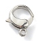 Tarnish Resistant 304 Stainless Steel Lobster Claw Clasps, Polishing, Stainless Steel Color, 12x9x3.5mm, Hole: 1.4mm