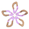 Transparent Resin & Walnut Wood Pendants, with Gold Foil, Teardrop, Lilac, 38x20x3mm, Hole: 2mm
