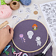 Эскиз рисунка на флизелиновой основе для вышивания DIY-WH0538-006-3